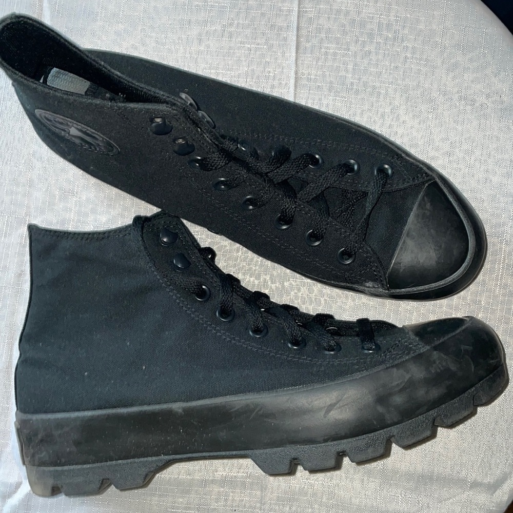 Converse lugg heel high top sneaker boots
